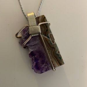 Amethyst Necklace Charm